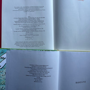 Madeline-Madeline's Christmas-Ludwig Bemelmans-Caldecott Honor winner-vintage children's picture books-view of the copyrights