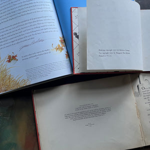 Margaret Wise Brown Storybook Collection-Christmas in the Barn-Home in the Barn-Streamlined Pig-vintage children's picture books-Barbar Cooney, Kurt Weise and Jerry Pinkney illustrations-view of the copyrights