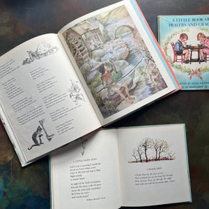 Marguerite de Angeli's A Pocket Full of Posies-A Little Book of Prayers and Graces by Quail Hawkins-first prayer book-view of the illustrations