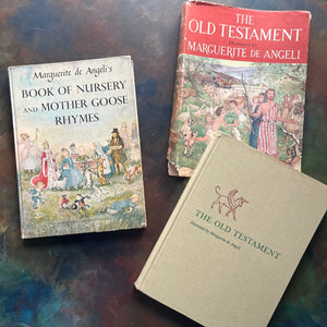 Marguerite de Angeli's Book of Nursery and Mother Goose Rhymes-The Old Testament-Nursery Rhymes-Old Testament for Children-children's religious studies-view of the front covers