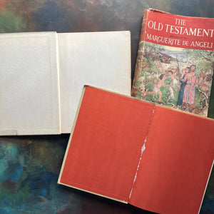 Marguerite de Angeli's Book of Nursery and Mother Goose Rhymes-The Old Testament-Nursery Rhymes-Old Testament for Children-children's religious studies-view of the inside covers