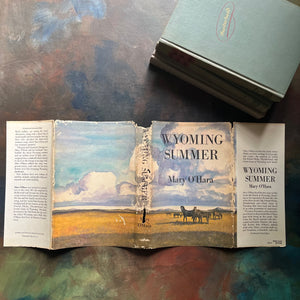 Vintage Horse books written by Mary O'Hara-My Friend Flicka-Thunderhead-Wyoming Summer-vintage horse classics-view of the dust jacket on Wyoming Summer