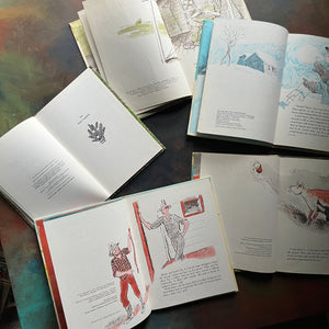 Set of Five McBroom Adventures Picture Books written by Sid Fleischman-Kurth Werth illustrations-vintage children's picture book set-fun read aloud books-view of the copyright pages