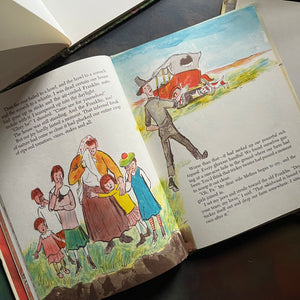 Set of Five McBroom Adventures Picture Books written by Sid Fleischman-Kurth Werth illustrations-vintage children's picture book set-fun read aloud books-view of the illustrations