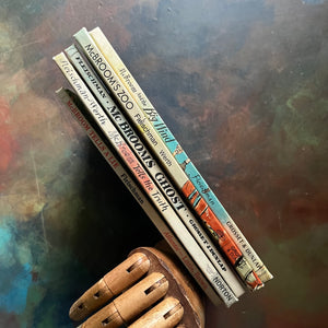 Set of Five McBroom Adventures Picture Books written by Sid Fleischman-Kurth Werth illustrations-vintage children's picture book set-fun read aloud books-view of the spines