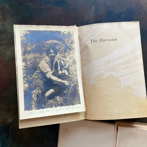 Michael O'Halloran and The Harvester-written by Gene Porter Stratton with Photograph of the Author-vintage, wholesome books-view of the photograph of Gene Stratton-Porter