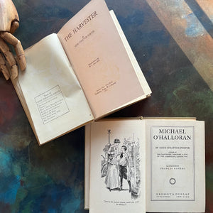 Michael O'Halloran and The Harvester-written by Gene Porter Stratton with Photograph of the Author-vintage, wholesome books-view of the title pages