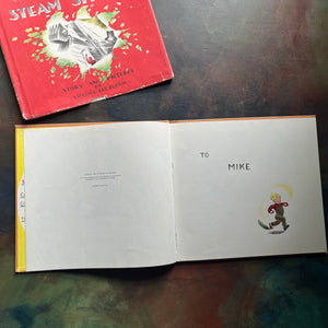 Mike Mulligan and His Steam Shovel written and illustrated by Virginia Lee Burton-rare 1939 First Edition Early Printing--vintage children's picture book-view of the copyright and dedication pages