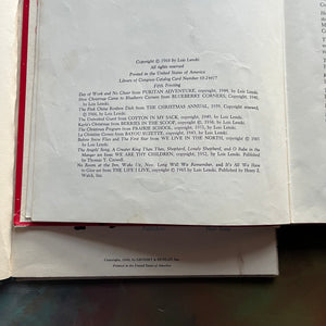 Mother Makes Christmas and Lois Lenski's Christmas Stories-wholesome family Christmas stories-vintage children's books-view of the copyrights