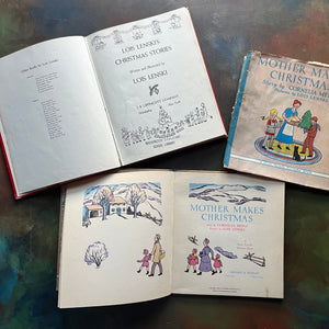 Mother Makes Christmas and Lois Lenski's Christmas Stories-wholesome family Christmas stories-vintage children's books-view of the title pages