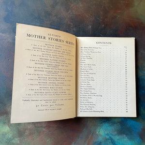 Mother Nature Stories-Best Nature Stories That Mothers Can Tell Their Children-1908-antique children's storybook-short stories-view of the copyright & contents pages