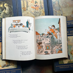 My Book House Complete 12 Volume Book Set-Olive Beaupre Miller-1947 Editions-vintage children's storybook set-view of the full-page, full-color illustrations