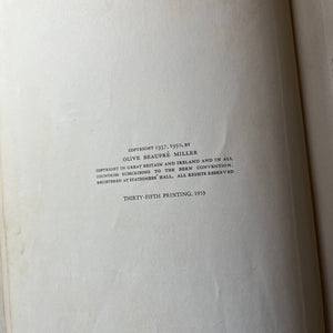My Book House Complete 12 Volume Set Plus Parent Guide-Olive Beaupre Miller-vintage children's book set-view of the copyright page