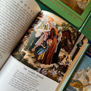 vintage children's storybooks, classic tales, nursery decor - My Book House Complete 12 Volume Set Plus Parent Guide Edited by Olive Beaupre Miller - view of the full color illustrations - a good variety of different style illustrations are within the pages as shown in these examples