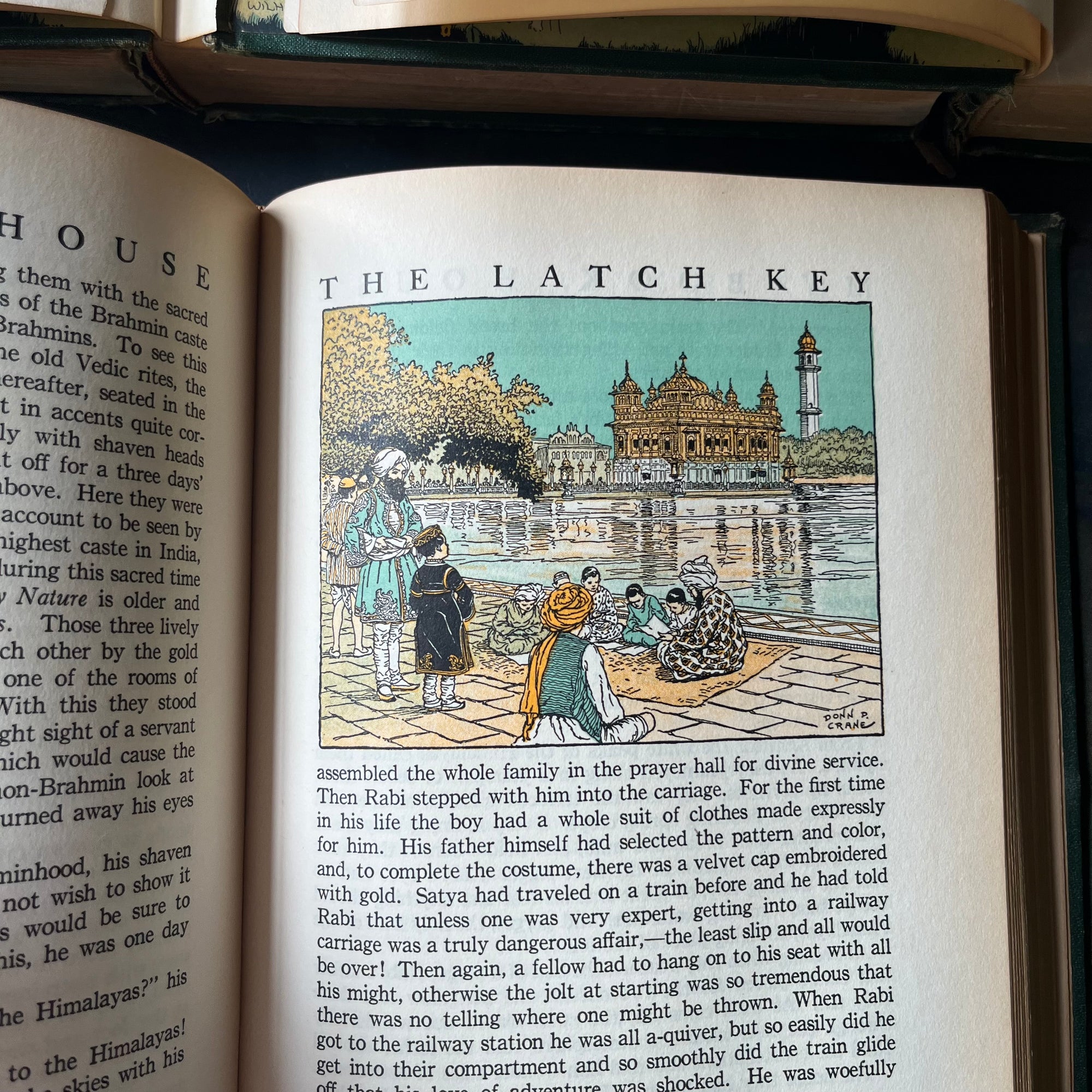 My Book House Complete Six-Volume Set by Olive Miller Beaupre-1925 Editions-vintage storybook set for children-view of an illustration in The Latch Key