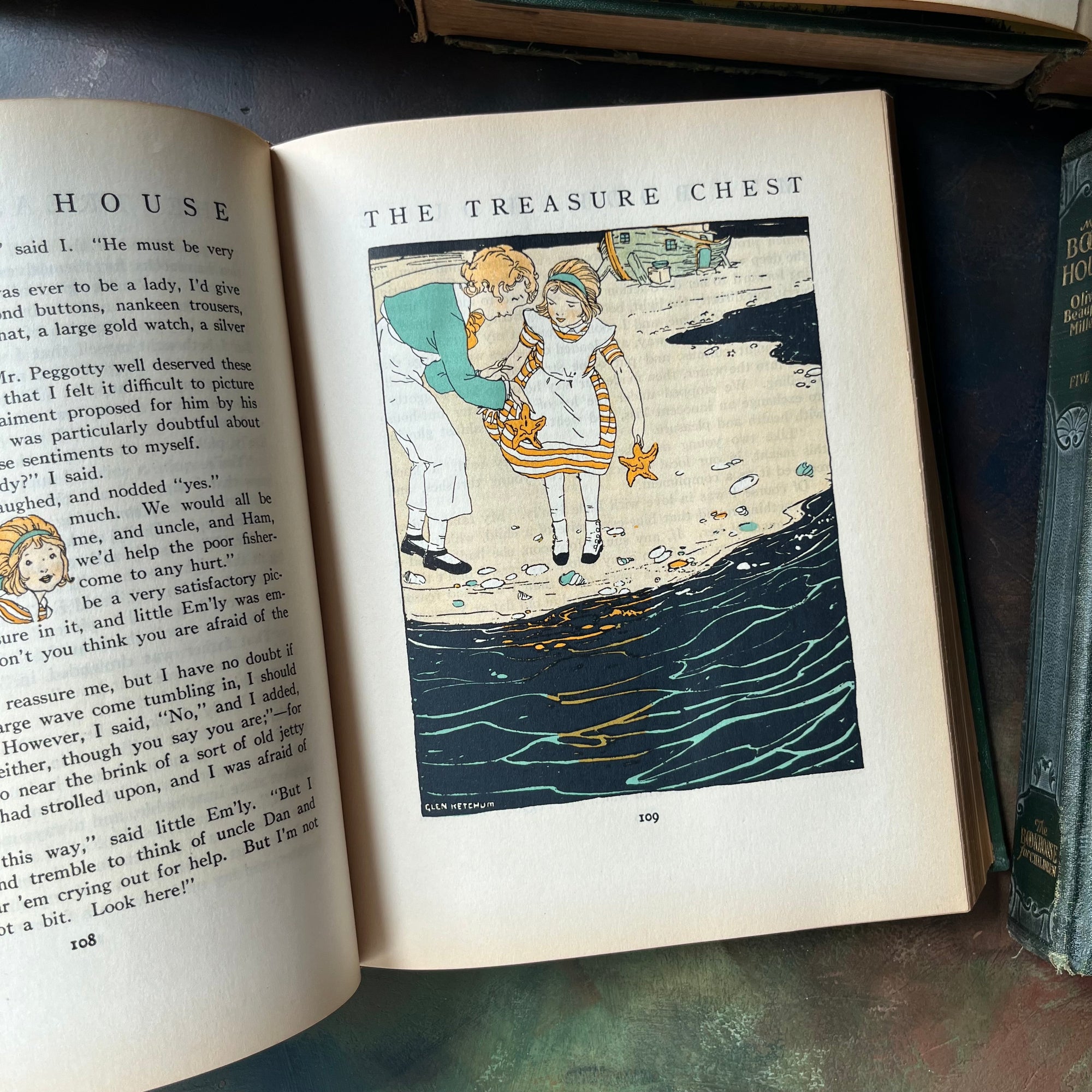 My Book House Complete Six-Volume Set by Olive Miller Beaupre-1925 Editions-vintage storybook set for children-view of an illustration in The Treasure Chest edition