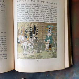 My Book House Complete Six-Volume Set by Olive Miller Beaupre-1925 Editions-vintage storybook set for children-view of an illustration within the pages of Up One Pair of Stairs