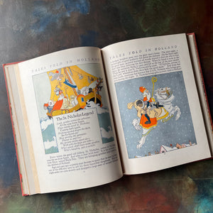 My Travelship Tales Told in Holland collected by Olive Beaupre Miller with illustrations by Maud & Miska Petersham-vintage children's stories-view of the illustrations