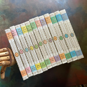 My Book House Book Set-compete 12 volume set-compiled by Olive Beaupre Miller-vintage children's storybook set-books to grow with your kids-view of the spines