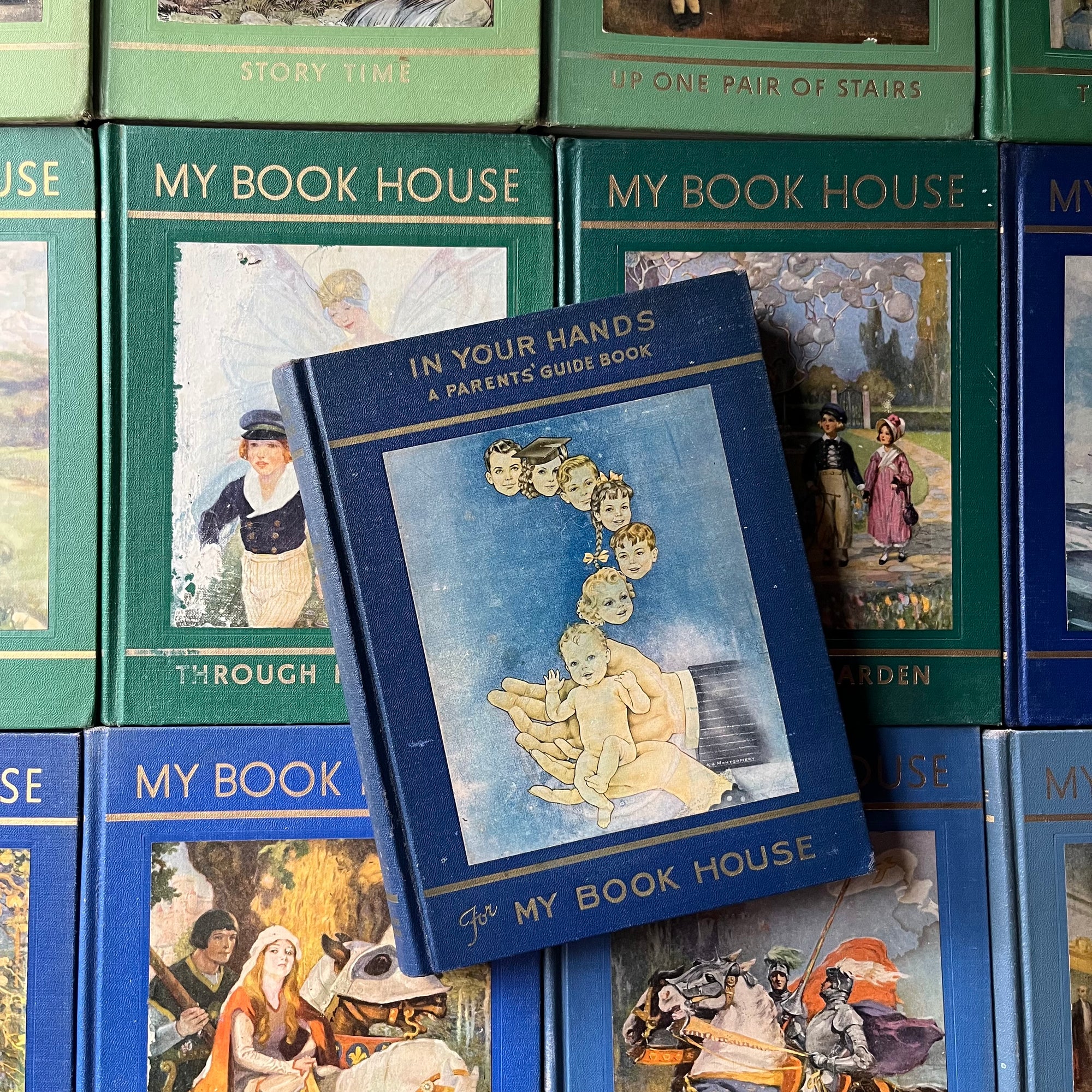 My Book House Complete 12 Volume Set Plus Parent Guide-Olive Beaupre Miller-vintage children's book set-view of the parent's guide's front cover