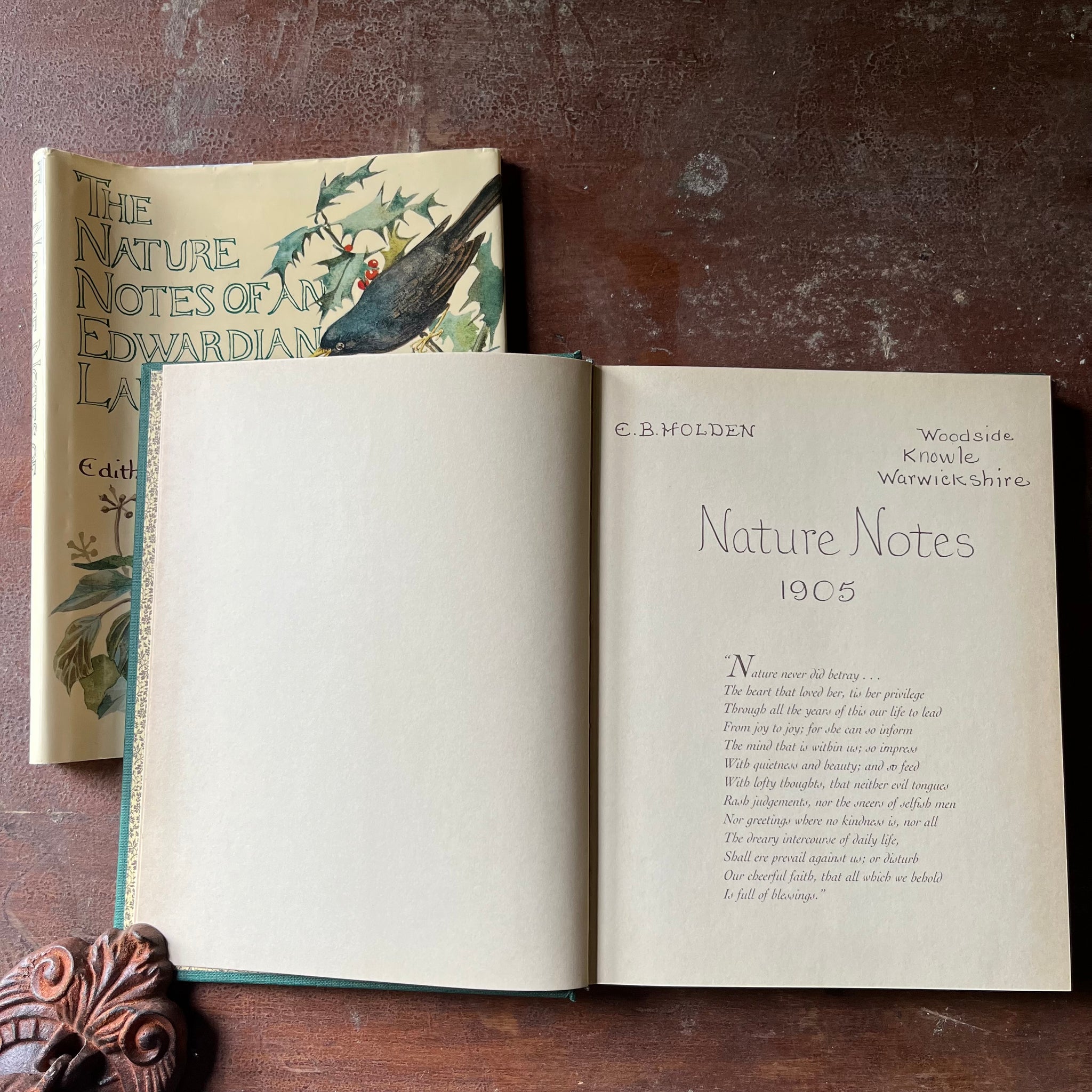 Edith Note The Nature Notes of An Edwardian Lady by Edith Holden - Log Cabin Vintage