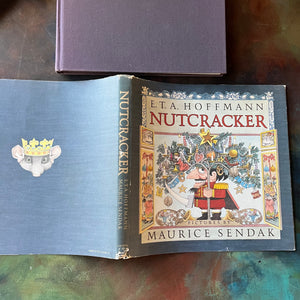 Nutcracker-Maurice Sendak-First Edition-vintage children's classic-Christmas Classic Children's Book-view of the outside of the dust jacket - note the wear around the edges especially on the spine