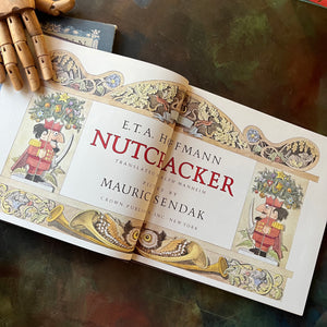 Nutcracker-Maurice Sendak-First Edition-vintage children's classic-Christmas Classic Children's Book-view of the title page with more illustrations by Maurice Sendak