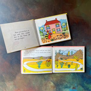One, Two, Three with Ant and Bee and Around the World with Ant and Bee-Angela Banner Book Set-Vintage children's picture books-view of the illustrations