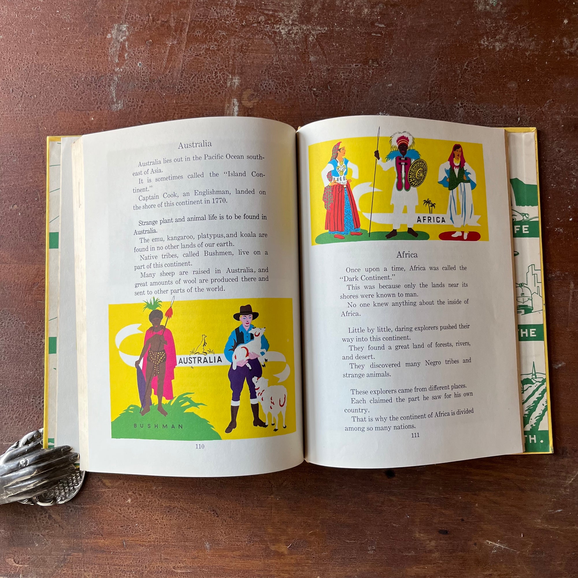 Our Wonderful Earth-The Story of How It Became The Great Round Earth It Is Today-Written & Illustrated by Herbert Townsend-vintage children's science book-view of the illustrations