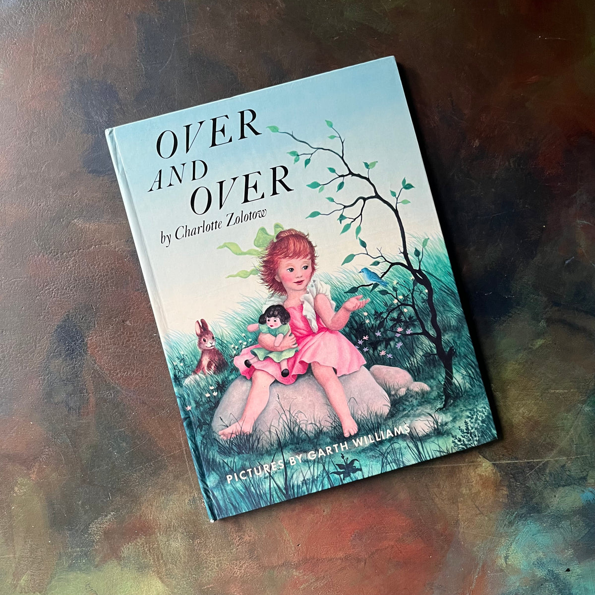 Over and Over written by Charlotte Zolotow-Illustrations by Garth Williams-vintage children's picture book teaching seasons-view of the front cover