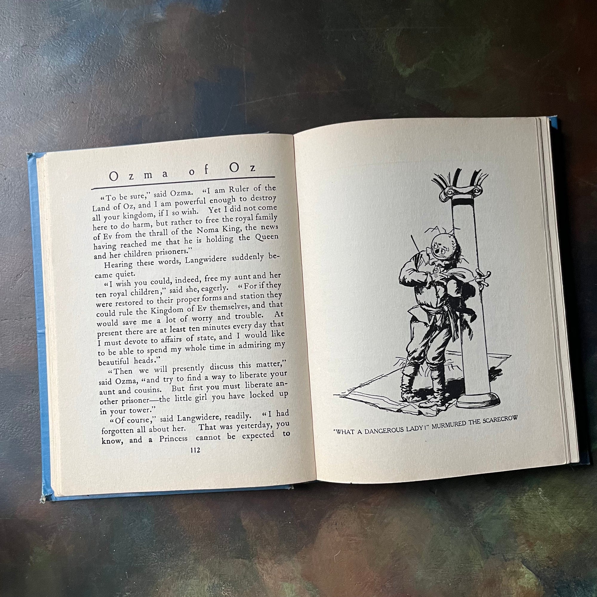 Ozma of Oz-L. Frank Baum-Wizard of Oz Book Series-vintage children's chapter book-vintage children's fiction-view of the illustrations