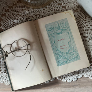 Pair of Floral, Antique Books by Henry Altemus Publishing-Pocket Sized Books-Camille by Alexandre Dumas Jr.-Childe Harold's Pilgrimage by Lord Byron-title page