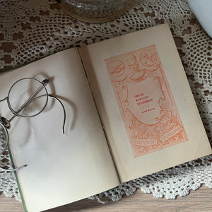 Pair of Floral, Antique Books by Henry Altemus Publishing-Pocket Sized Books-Camille by Alexandre Dumas Jr.-Childe Harold's Pilgrimage by Lord Byron-view of the half title page