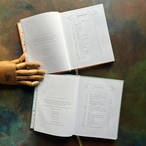 Pair of Barnes & Noble Leather-Bound Editions-Black Beauty by Anna Sewell-The Secret Garden-Frances Hodgson Burnett-classic children's literature-view of the copyright & contents pages