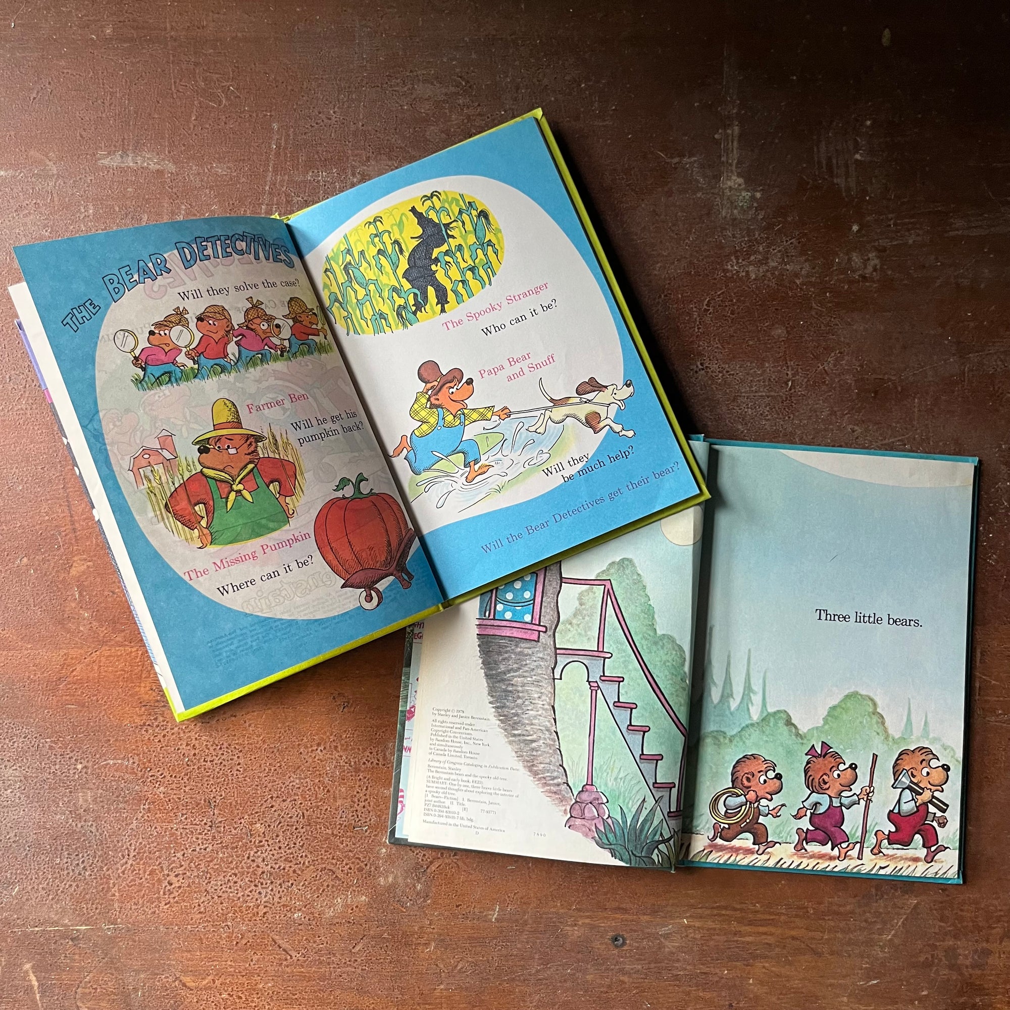Pair of Berenstain Bears Books:  The Bear Detectives and The Spooky Old Tree by Stan & Jan Berenstain