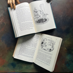 Pair of Betty MacDonald Books-Mrs. Piggle-Wiggle and Hello, Mrs. Piggle-Wiggle-illustrated by Hilary Knight-family read aloud classic children's books-vintage chapter books-humorous children's books-view of the illustrations