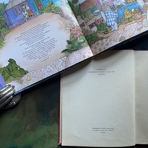 Pair of Edward Lear Poetry Books-The Jumblies and Other Nonsense Verses-The Owl and the Pussycat-vintage poetry for children-view of the copyrights