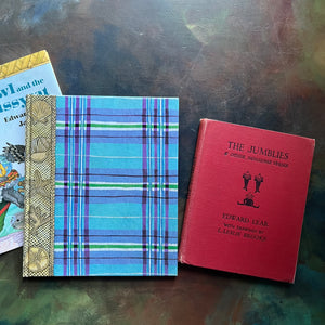 Pair of Edward Lear Poetry Books-The Jumblies and Other Nonsense Verses-The Owl and the Pussycat-vintage poetry for children-view of the front covers