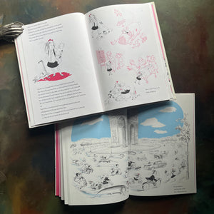 Pair of Eloise Books written by Kay Thompson-Eloise-Eloise in Paris-with illustrations by Hilary Knight-vintage children's picture books-view of the illustrations