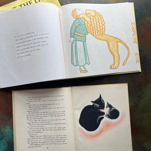 Pair of Illustrated Picture Books for Children written and illustrated by Clare Turlay Newberry-Herbert the Lion-April's Kittens-vintage picture books-view of the illustrations