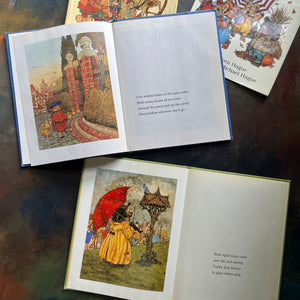 Pair of vintage picture books written by Kathleen Hague and illustrated by Michael Hague-Numbears-Calendarbears-view of the illustrations