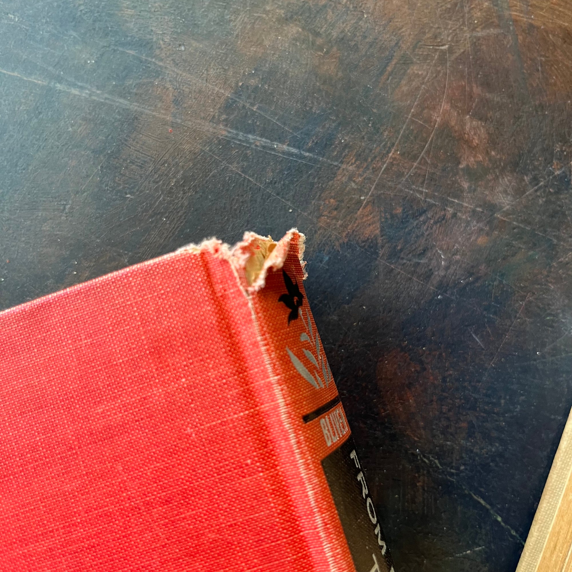 Pair of Landmark Series History Books-From Pearl Harbor to Okinawa-Thirty Seconds Over Tokyo-vintage children's books for sale-view of the condition of the spine of From Pearl Harbor to Okinawa