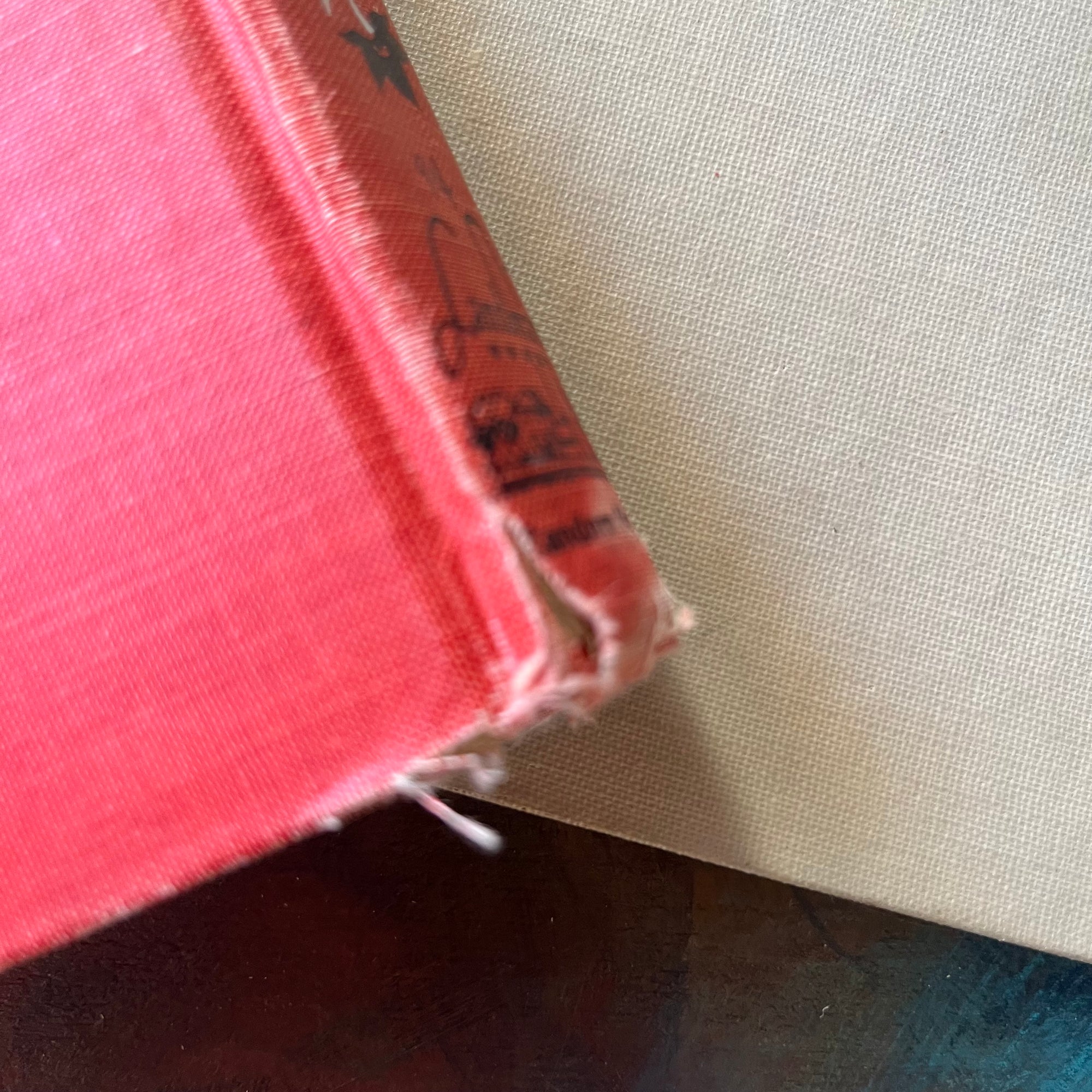 Pair of Landmark Series History Books-From Pearl Harbor to Okinawa-Thirty Seconds Over Tokyo-vintage children's books for sale-view of the condition of the spine of From Pearl Harbor to Okinawa