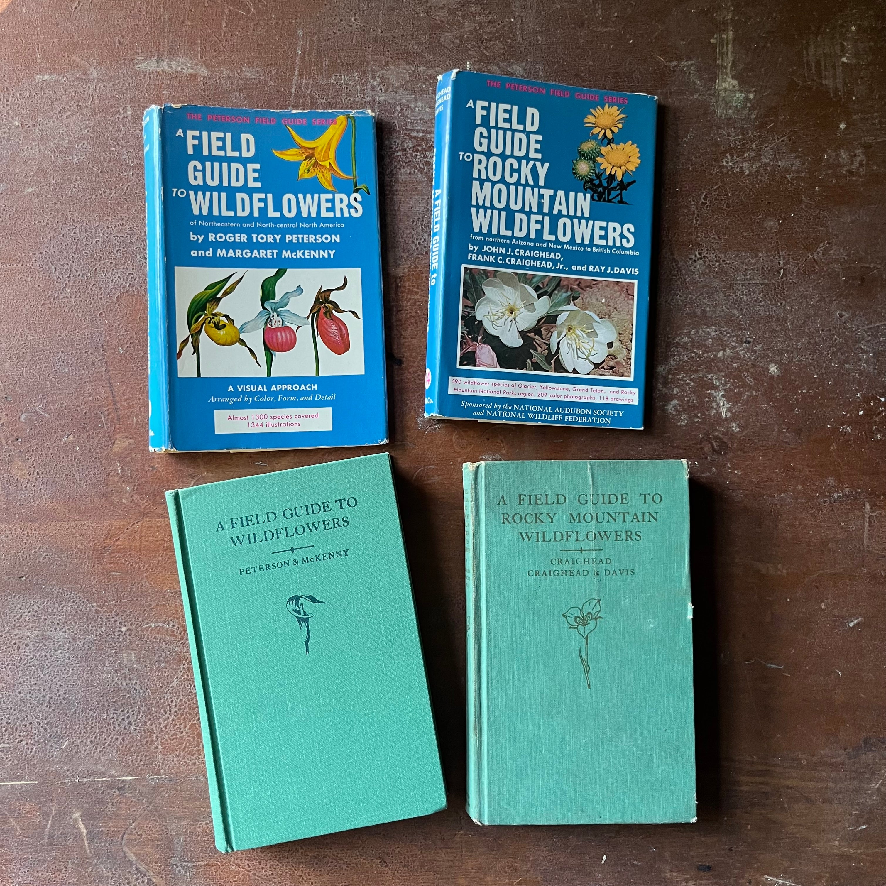 Pair of Peterson Field Guides - Wildflowers & Rocky Mountain Wildflowe ...