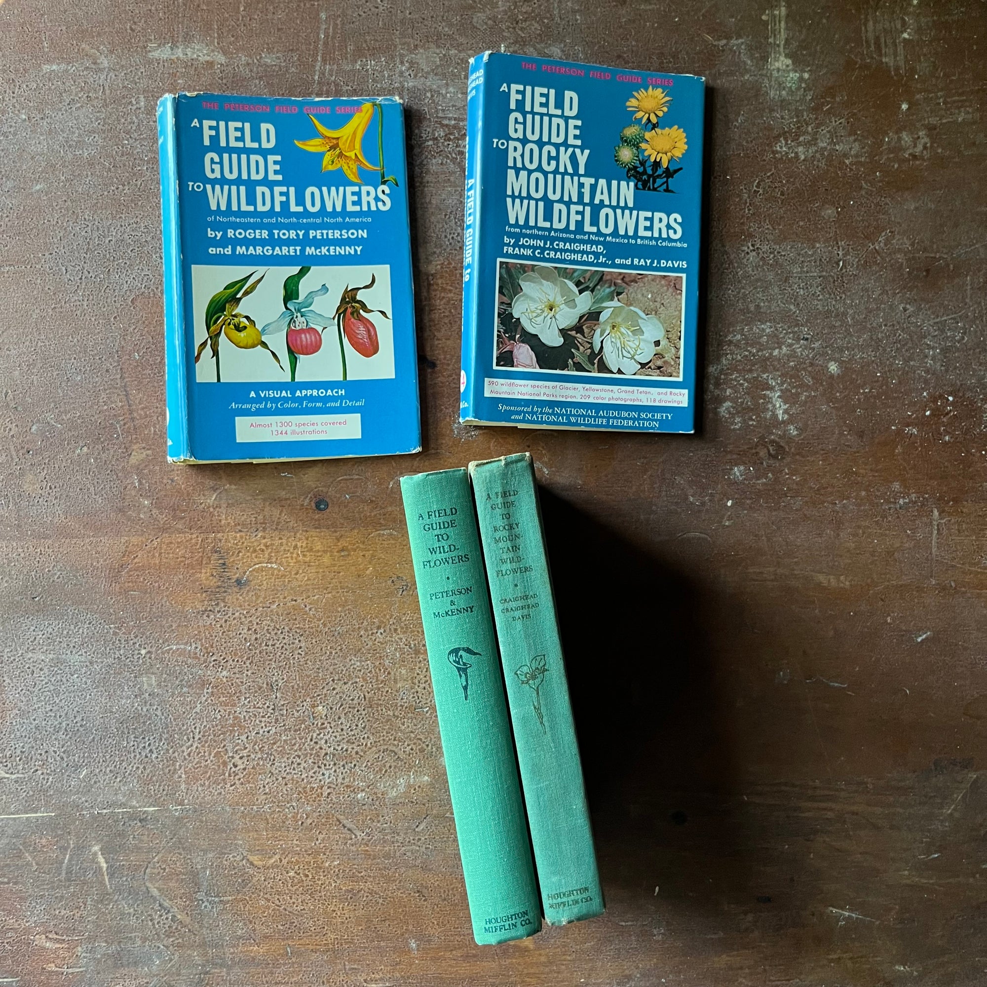 Pair of Peterson Field Guides - Wildflowers & Rocky Mountain Wildflowe ...