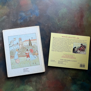 Pair of Randolph Caldecott Books-Favorite Nursery Rhymes-Ride A Cock Horse to Banbury Cross and A Farmer Went Trotting Upon His Grey Mare-vintage children's books-view of the back covers