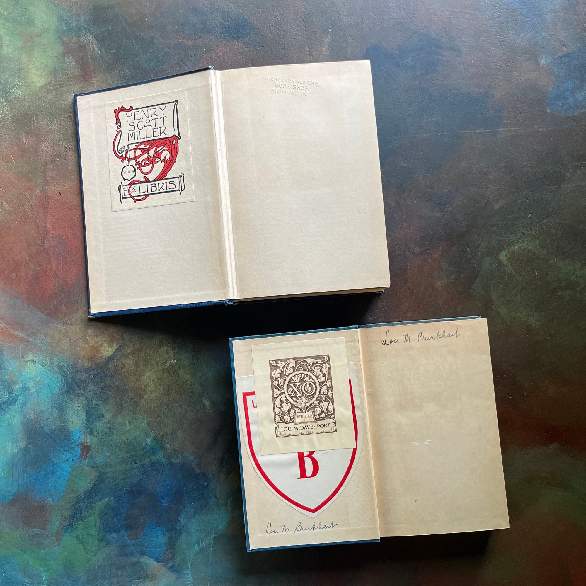Pair of Vintage Books About Traveling in Paris-So You're Going to Paris & A Wanderer in Paris-vintage travel books-Paris, France-view of the inside covers