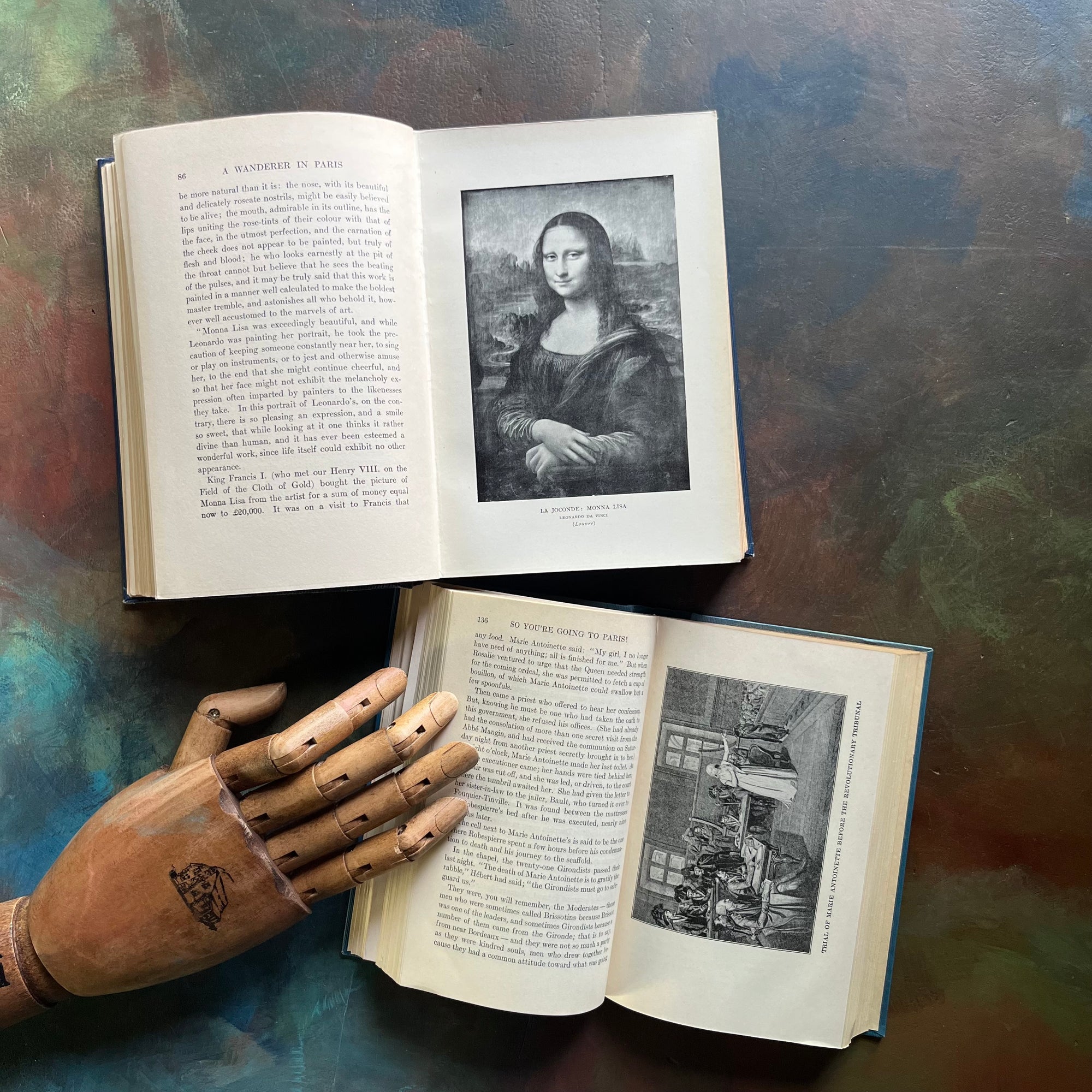 Pair of Vintage Books About Traveling in Paris-So You're Going to Paris & A Wanderer in Paris-vintage travel books-Paris, France-illustrations/photographs