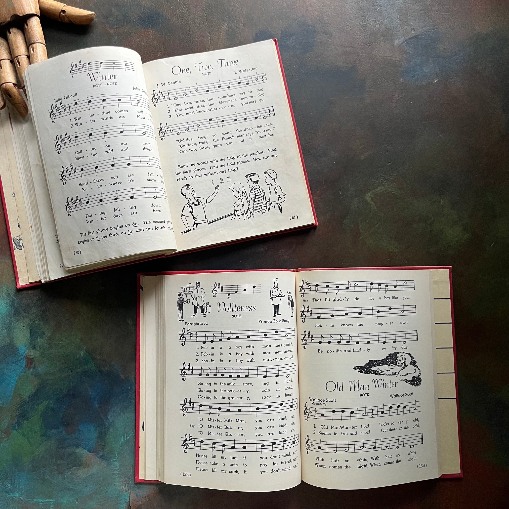 The American Singer Book 2 and 3 - Vintage Music Books for Children ...