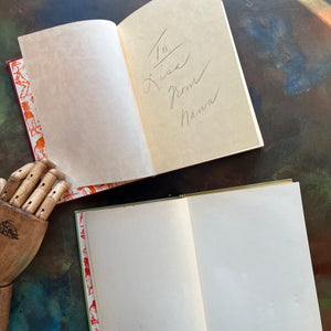 Pair of storybooks written by Howard R. Garis-Uncle Wiggily's Picture Book and Uncle Wiggily's Story Book-vintage children's chapter books-read aloud favorites-view of the inscription